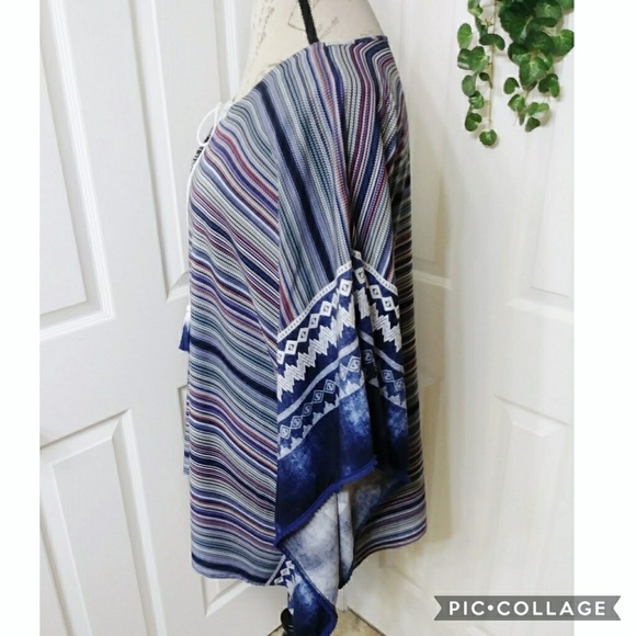 Avenue Poncho Top Size 14 - Picture 3 of 7